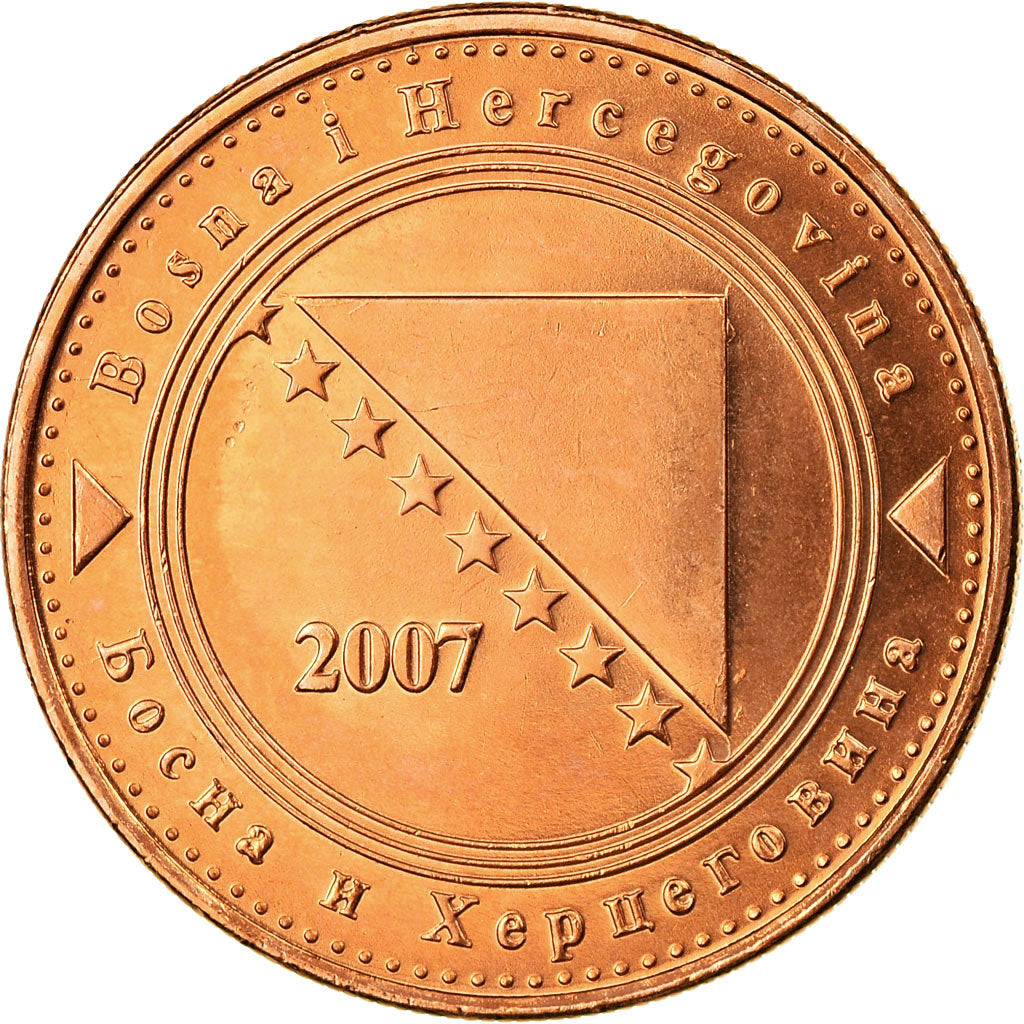Monnaie, Bosnia - Herzegovina, 50 Feninga, 2007, SUP, Copper Plated Steel