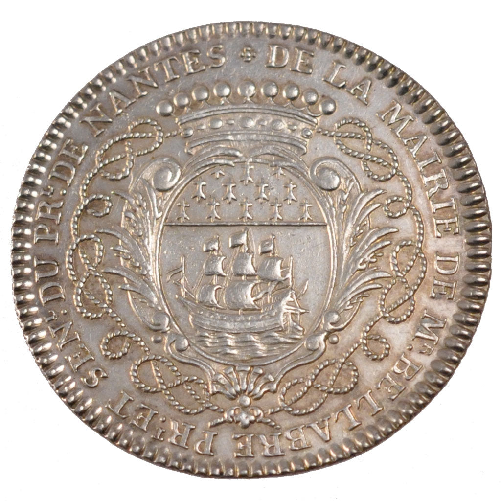 France, Token, Royal, 1752, MS(60-62), Silver, Feuardent:8920