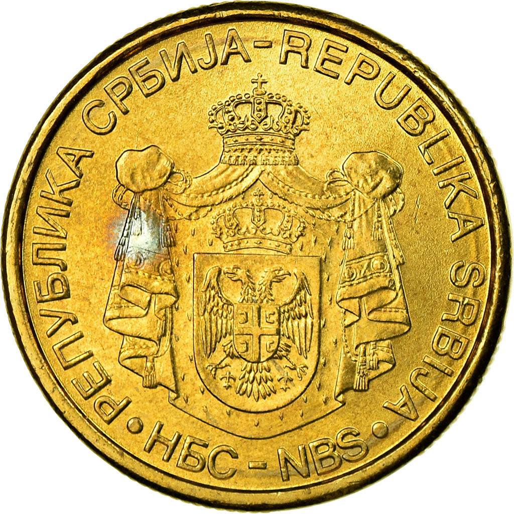 Munten, Servië, 2 Dinara, 2006, PR, Nickel-brass, KM:46