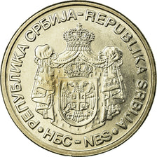 Coin, Serbia, 20 Dinara, 2006, AU(55-58), Copper-Nickel-Zinc, KM:42