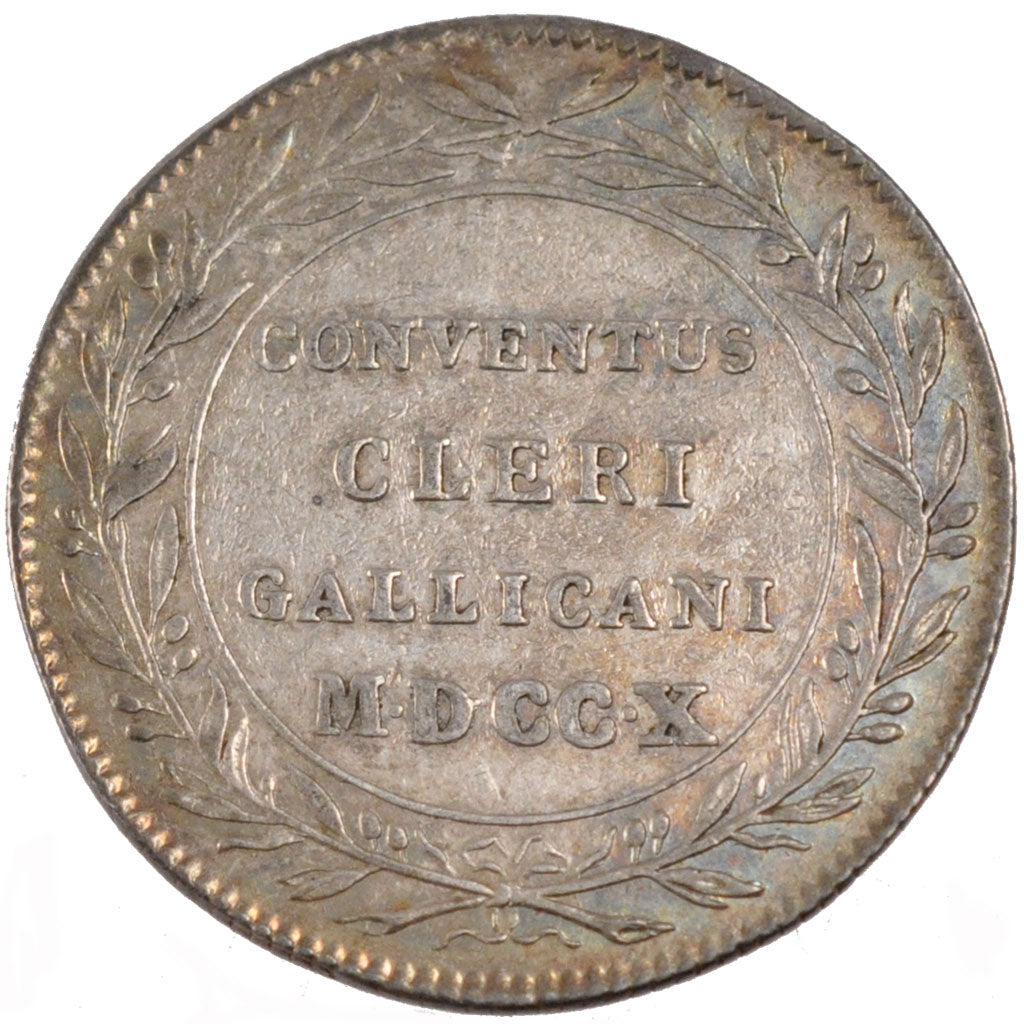 France, Royal, Token, 1710, MS(60-62), Silver, Feuardent #3951, 8.26