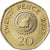 Moneta, Guernsey, Elizabeth II, 20 Pence, 2003, AU(55-58), Miedź-Nikiel, KM:90