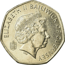 Coin, Guernsey, Elizabeth II, 50 Pence, 2003, British Royal Mint, AU(55-58)