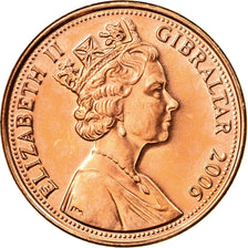 Coin, Gibraltar, Elizabeth II, 2 Pence, 2006, Pobjoy Mint, MS(63), Copper Plated