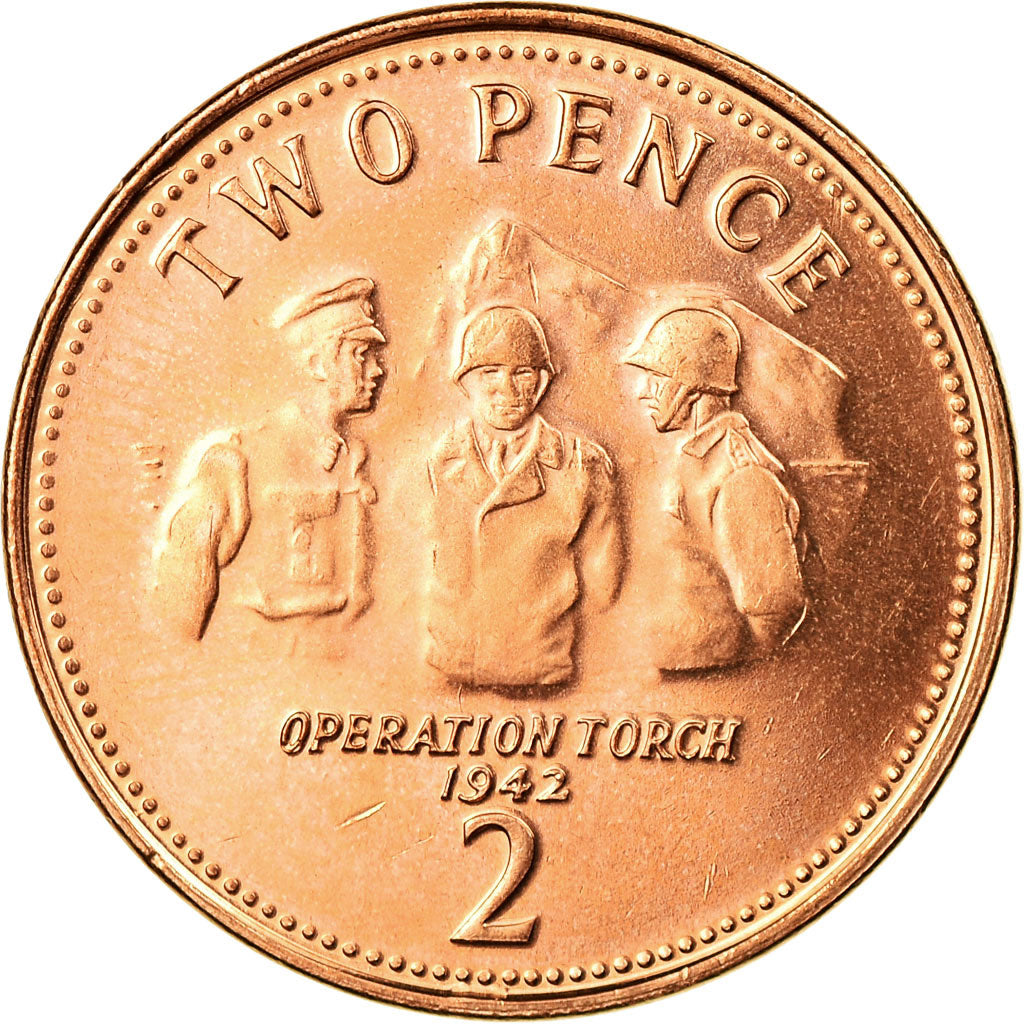 Coin, Gibraltar, Elizabeth II, 2 Pence, 2006, Pobjoy Mint, MS(63), Copper Plated
