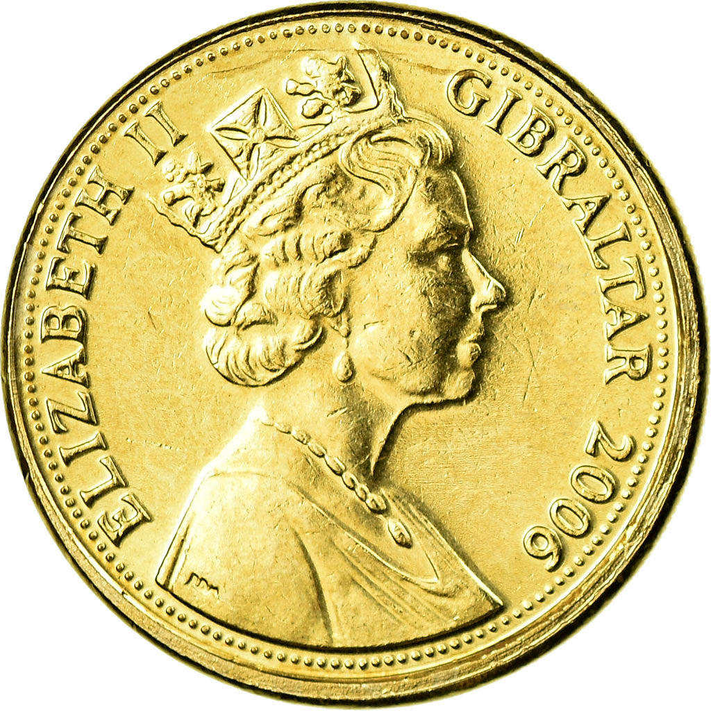 Moneta, Gibilterra, Elizabeth II, Pound, 2006, SPL, Nichel-ottone, KM:1091