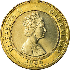 Coin, Gibraltar, Elizabeth II, 2 Pounds, 2006, MS(63), Bi-Metallic, KM:1092