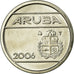 Moeda, Aruba, Beatrix, 5 Cents, 2006, Utrecht, AU(55-58), Aço Ligado a Níquel