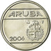 Moeda, Aruba, Beatrix, 10 Cents, 2006, Utrecht, AU(55-58), Aço Ligado a