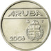 Moeda, Aruba, Beatrix, 25 Cents, 2006, Utrecht, AU(55-58), Aço Ligado a