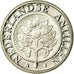 Coin, Netherlands Antilles, Beatrix, 25 Cents, 2004, MS(63), Nickel Bonded