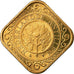 Coin, Netherlands Antilles, Beatrix, 50 Cents, 2004, MS(63), Aureate Steel