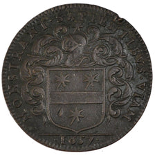 France, Royal, Token, 1657, AU(50-53), Copper, 7.00