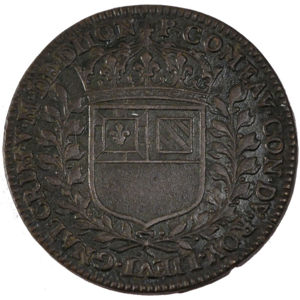 France, Royal, Token, 1657, AU(50-53), Copper, 7.00