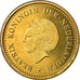 Coin, Netherlands Antilles, Beatrix, Gulden, 2004, MS(63), Aureate Steel, KM:37