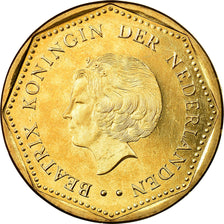 Coin, Netherlands Antilles, Beatrix, 2-1/2 Gulden, 2004, MS(63), Aureate Steel