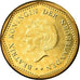Coin, Netherlands Antilles, Beatrix, 5 Gulden, 2004, MS(63), Aureate Bonded
