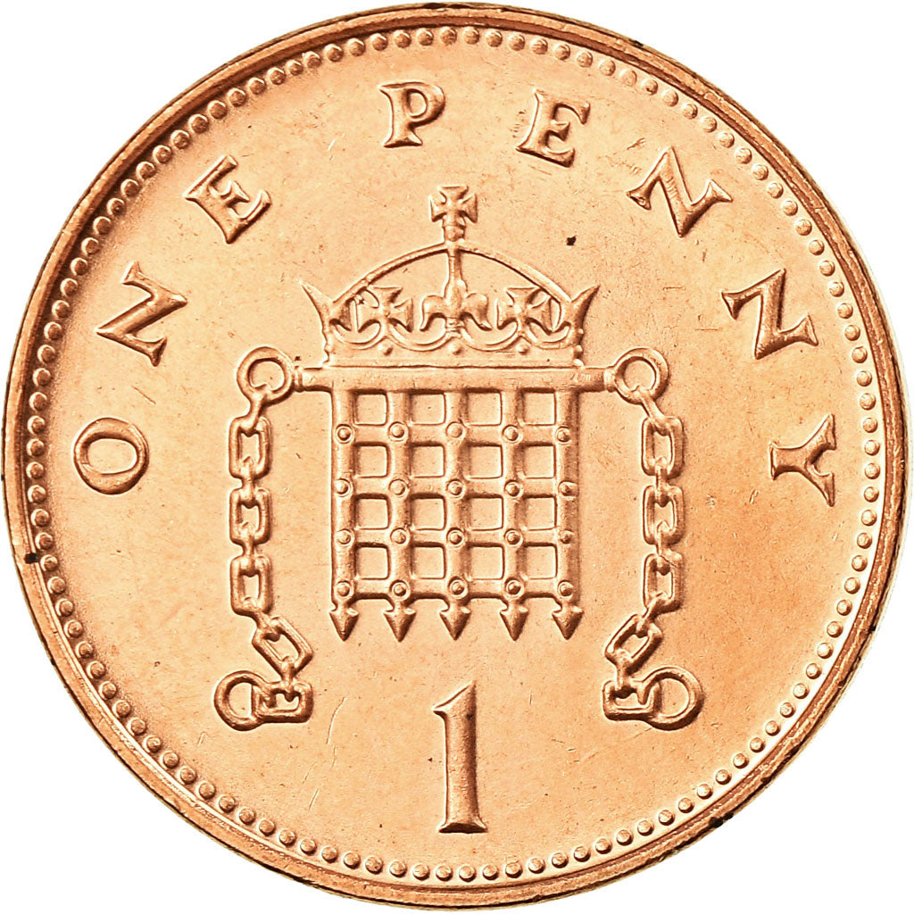 Monnaie, Grande-Bretagne, Elizabeth II, Penny, 1998, SPL, Copper Plated Steel