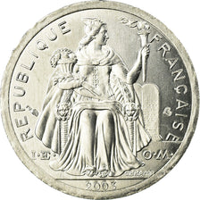 Coin, French Polynesia, Franc, 2003, Paris, MS(63), Aluminum, KM:11