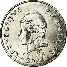 Coin, French Polynesia, 50 Francs, 2003, Paris, MS(63), Nickel, KM:13