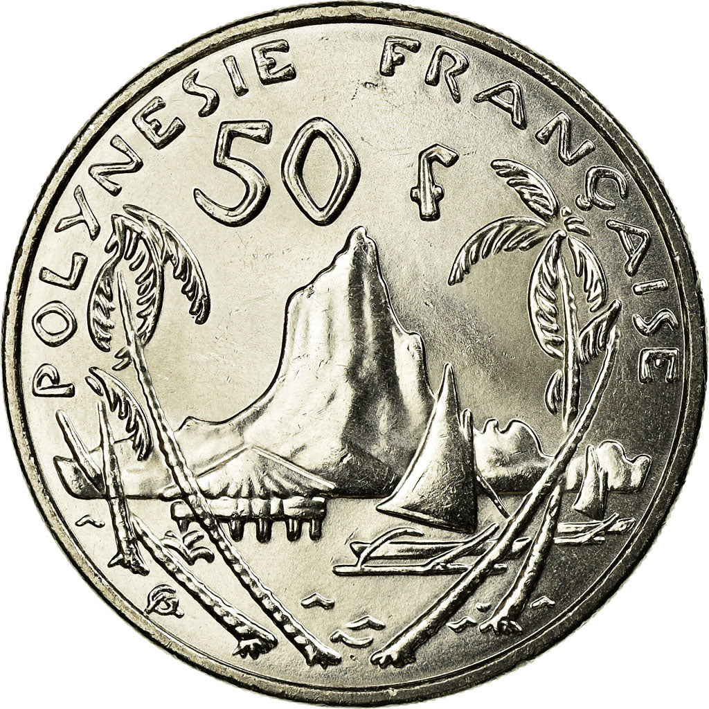 Coin, French Polynesia, 50 Francs, 2003, Paris, MS(63), Nickel, KM:13