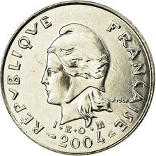 Coin, French Polynesia, 10 Francs, 2004, Paris, MS(63), Nickel, KM:8