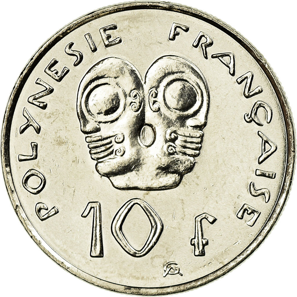 Coin, French Polynesia, 10 Francs, 2004, Paris, MS(63), Nickel, KM:8