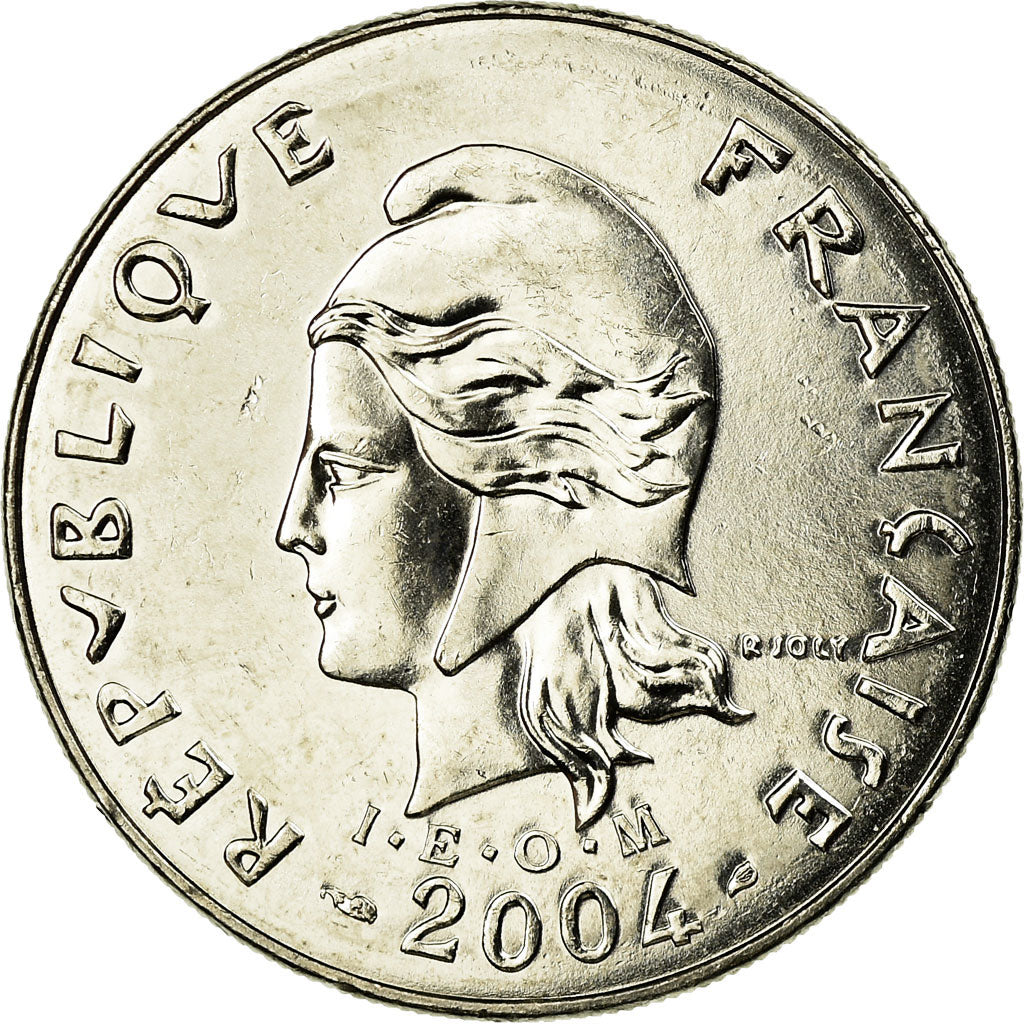 Coin, French Polynesia, 20 Francs, 2004, Paris, MS(63), Nickel, KM:9