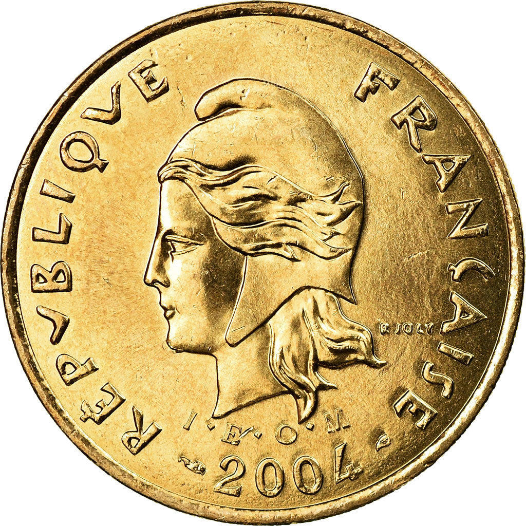 Coin, French Polynesia, 100 Francs, 2004, Paris, MS(63), Nickel-Bronze, KM:14