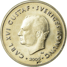 Coin, Sweden, Carl XVI Gustaf, Krona, 2005, Eskilstuna, MS(63), Copper-nickel