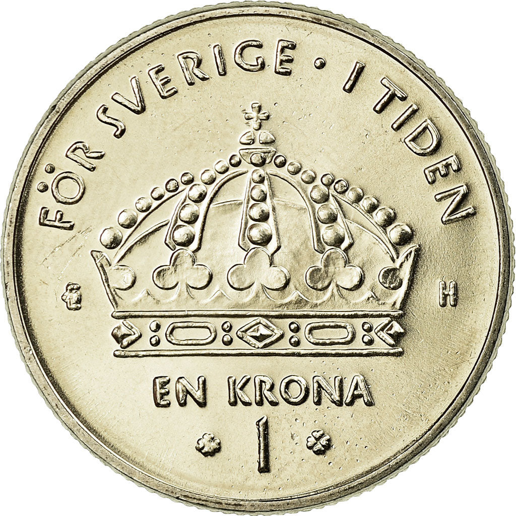 Coin, Sweden, Carl XVI Gustaf, Krona, 2005, Eskilstuna, MS(63), Copper-nickel