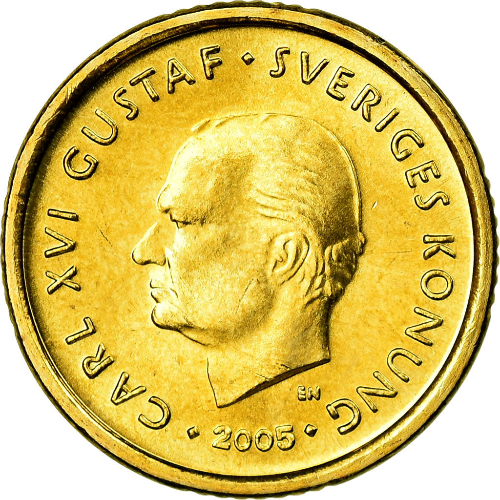 Coin, Sweden, Carl XVI Gustaf, 10 Kronor, 2005, Eskilstuna, MS(63)