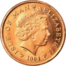 Munten, Eiland Man, Elizabeth II, 2 Pence, 2004, Pobjoy Mint, UNC-, Copper