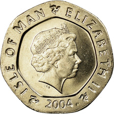 Monnaie, Isle of Man, Elizabeth II, 20 Pence, 2004, Pobjoy Mint, SPL