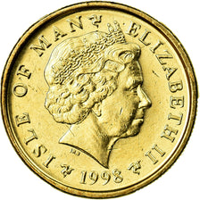 Munten, Eiland Man, Elizabeth II, Pound, 1998, UNC-, Nickel-brass, KM:906.1