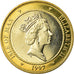 Coin, Isle of Man, Elizabeth II, 2 Pounds, 1997, MS(63), Bi-Metallic, KM:844