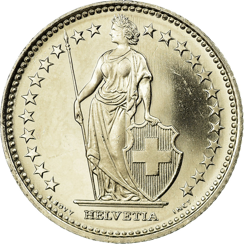 Coin, Switzerland, Franc, 2004, Bern, MS(63), Copper-nickel, KM:24a.3
