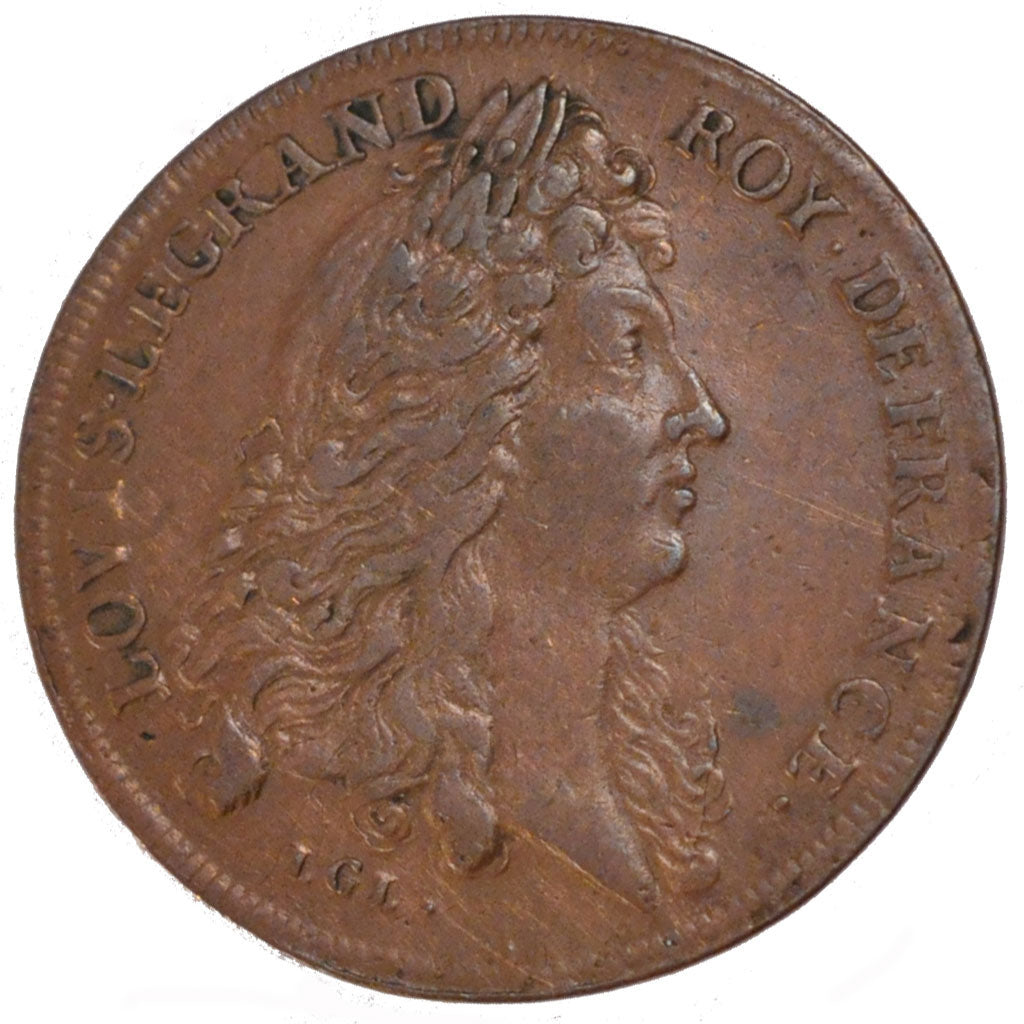 France, Royal, Token, EF(40-45), Copper, Feuardent #2679, 4.65