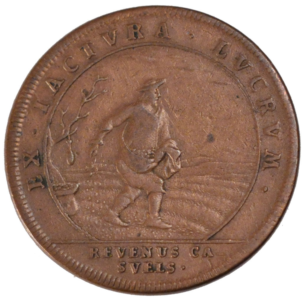 France, Royal, Token, EF(40-45), Copper, Feuardent #2679, 4.65