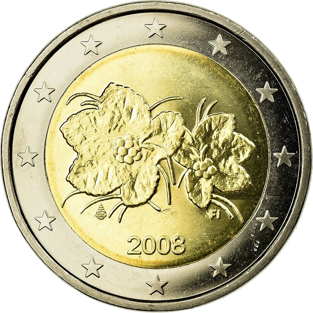 Finland, 2 Euro, 2008, MS(63), Bi-Metallic, KM:130