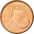 Espanha, Euro Cent, 2009, MS(63), Aço Cromado a Cobre, KM:1040