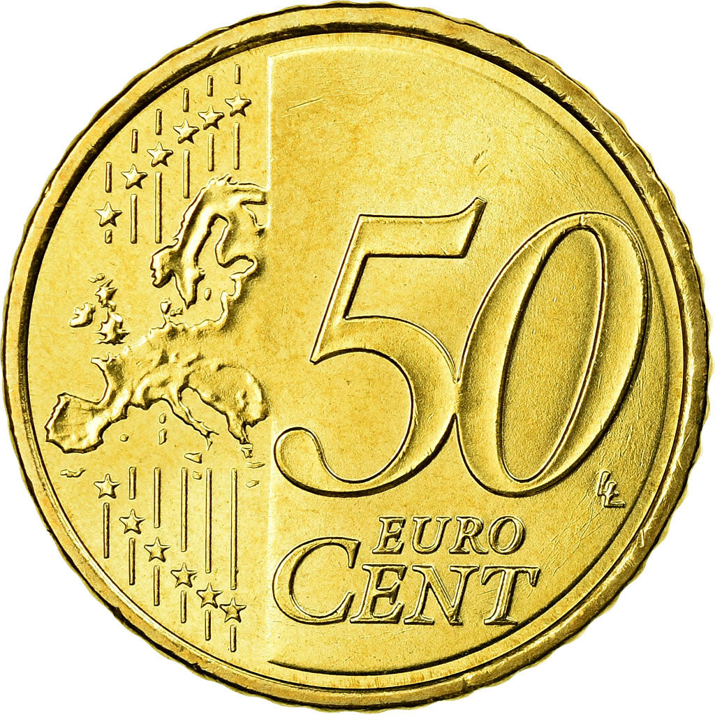 Spagna, 50 Euro Cent, 2009, SPL, Ottone, KM:1072