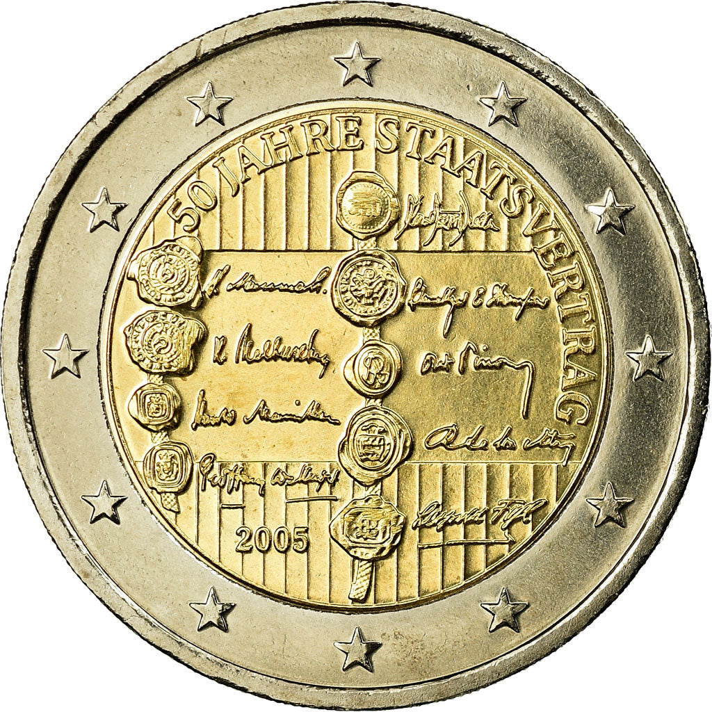 Austria, 2 Euro, 2005, MS(63), Bi-Metallic, KM:3124