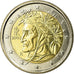 Itália, 2 Euro, 2002, MS(63), Bimetálico, KM:217