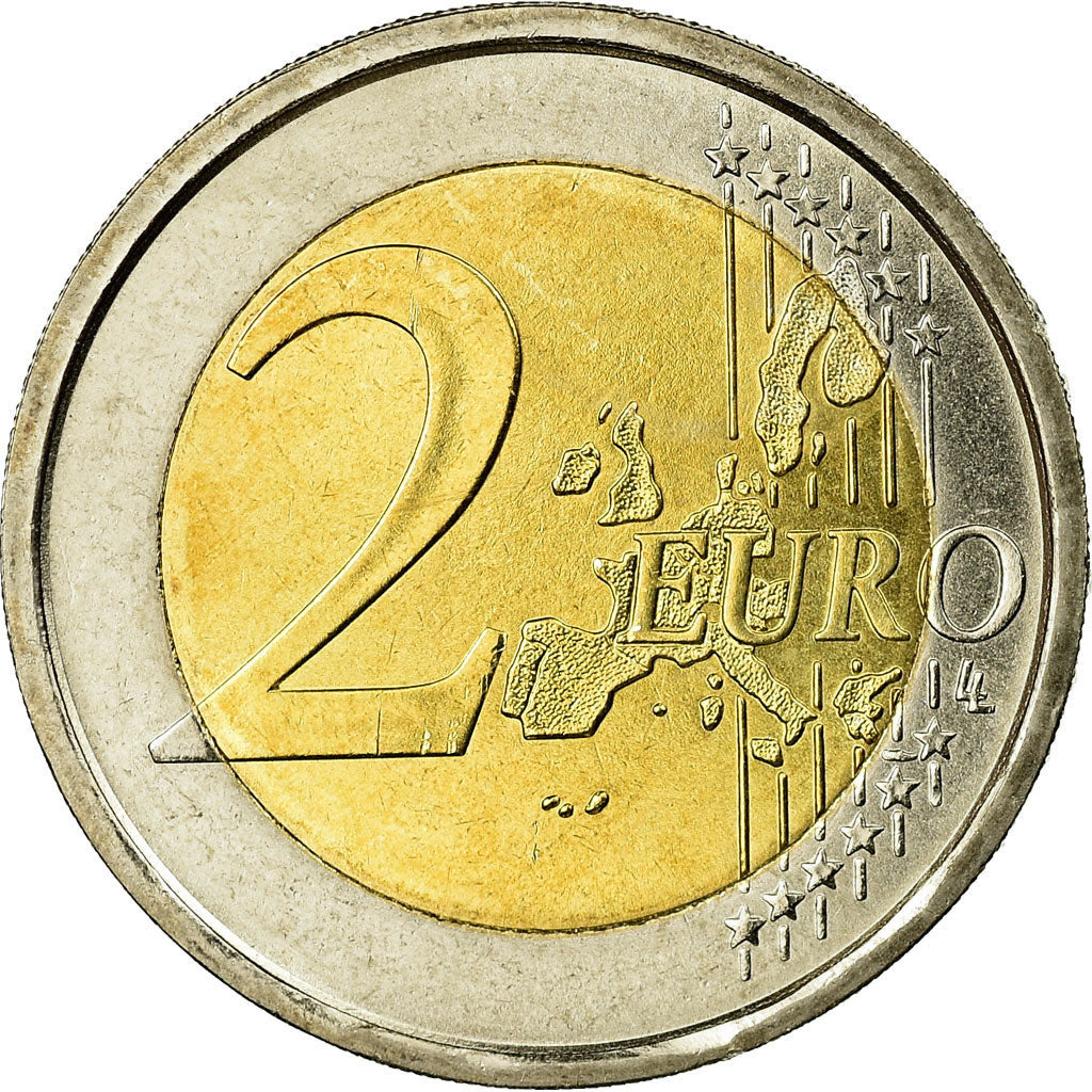 Itália, 2 Euro, 2002, MS(63), Bimetálico, KM:217