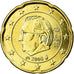 Belgium, 20 Euro Cent, 2008, MS(63), Brass, KM:278