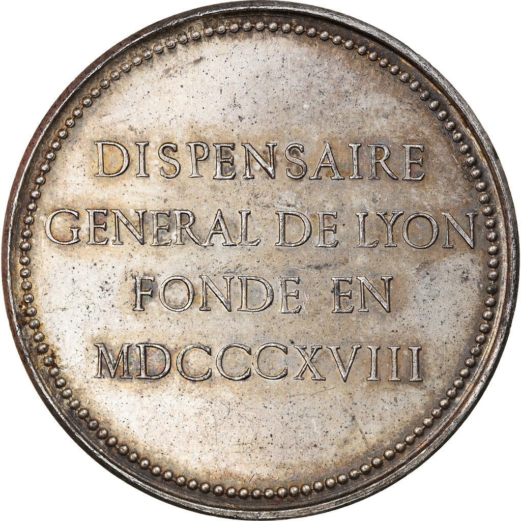 France, Token, Dispensaire général de Lyon, Penin, AU(55-58), Silver