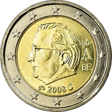 Belgium, 2 Euro, 2008, MS(63), Bi-Metallic, KM:281