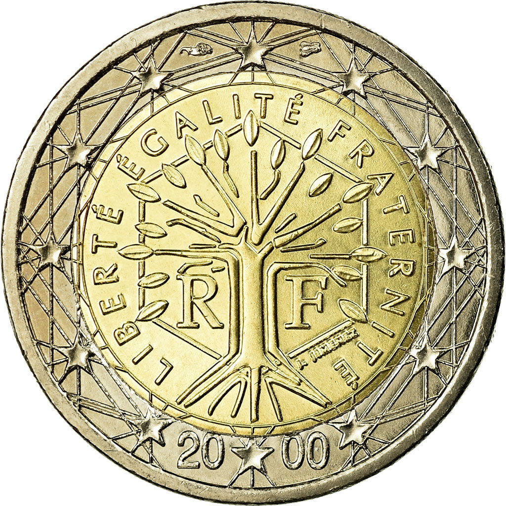 Francia, 2 Euro, 2000, SPL, Bi-metallico, KM:1289