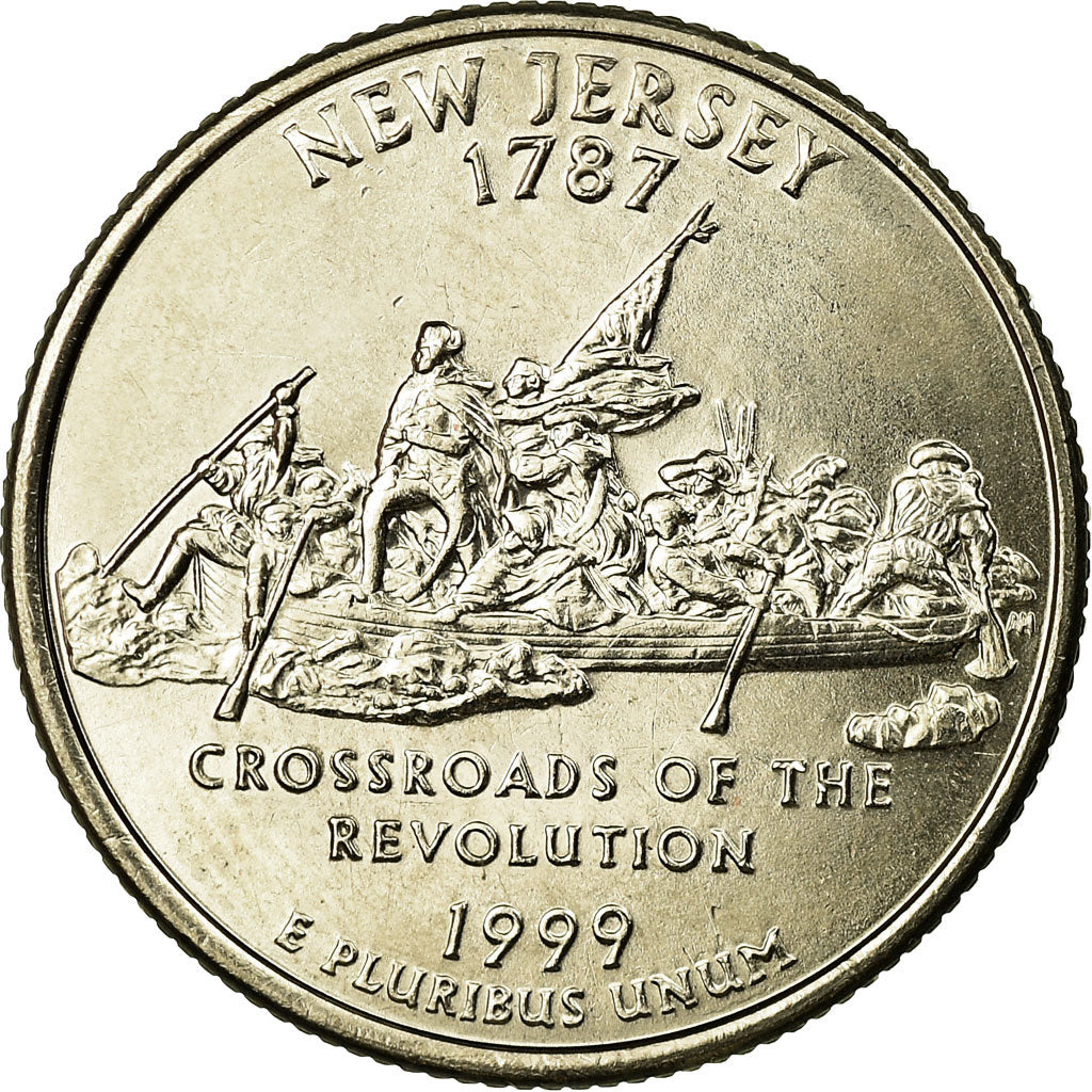 Coin, United States, New Jersey, Quarter, 1999, U.S. Mint, Denver, MS(63)